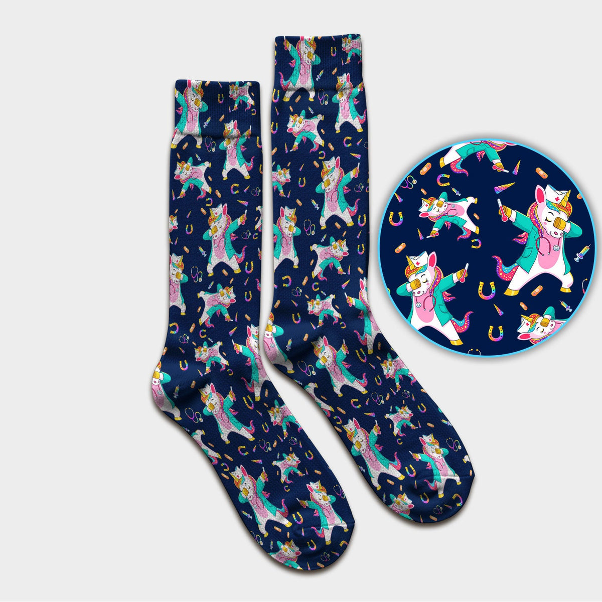 Unicorn Dance Nurse Socks