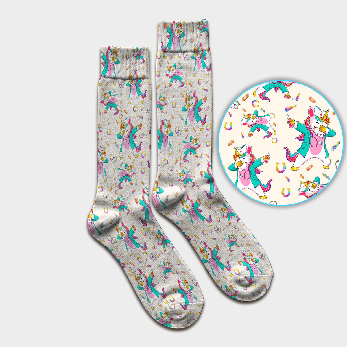 Unicorn Dance Nurse Socks