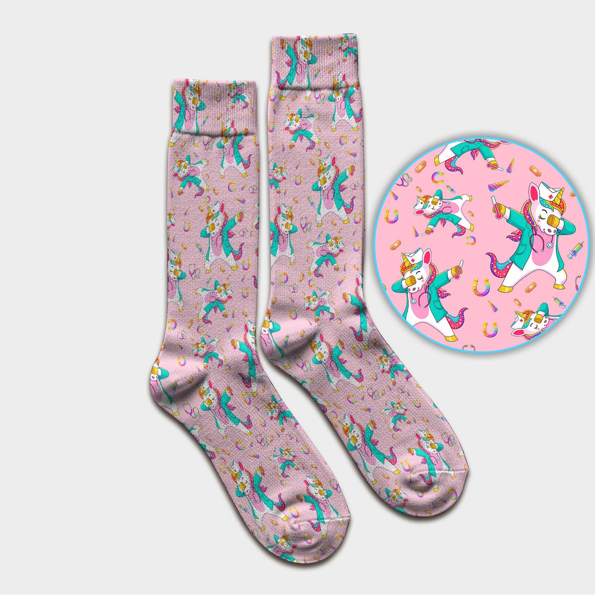 Unicorn Dance Nurse Socks