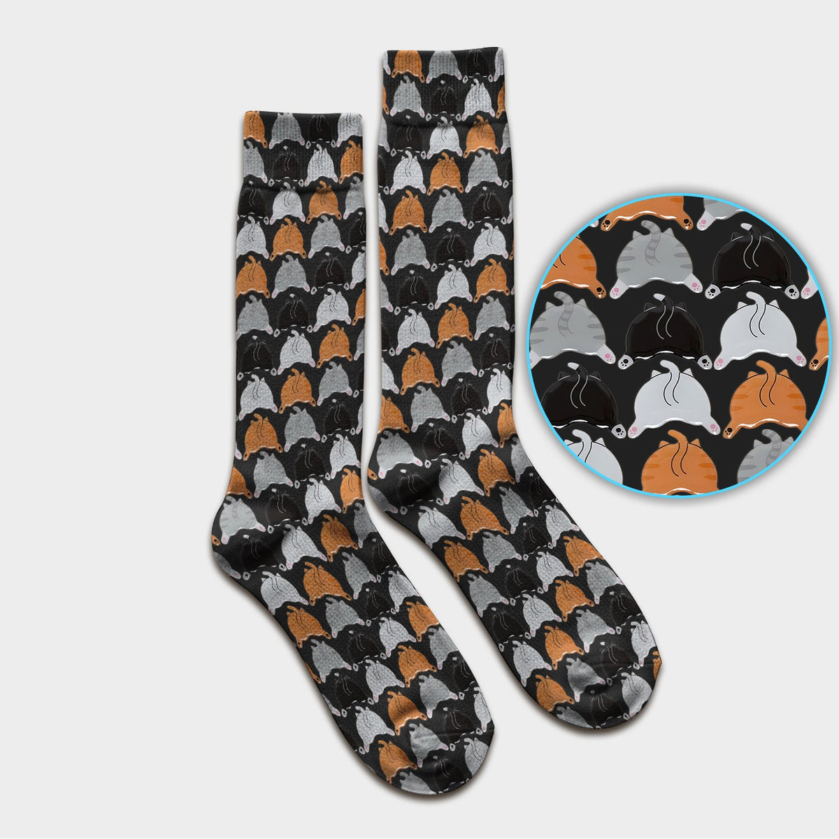 Multicolor Cat Nurse Socks