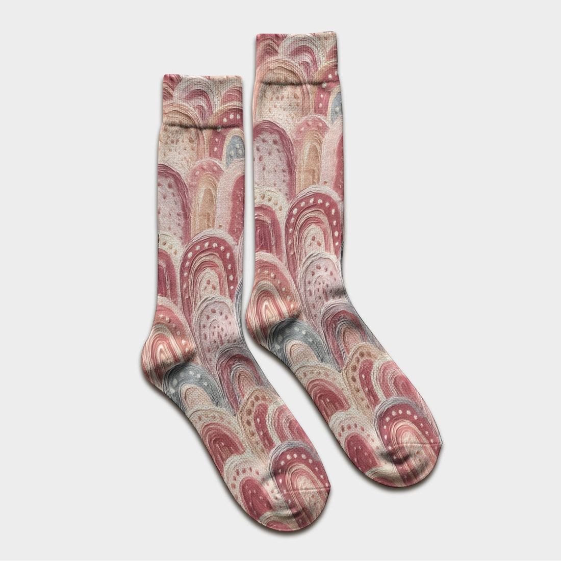 Aboriginal Dot Painting Dreamtime Tracks Nurse Socks