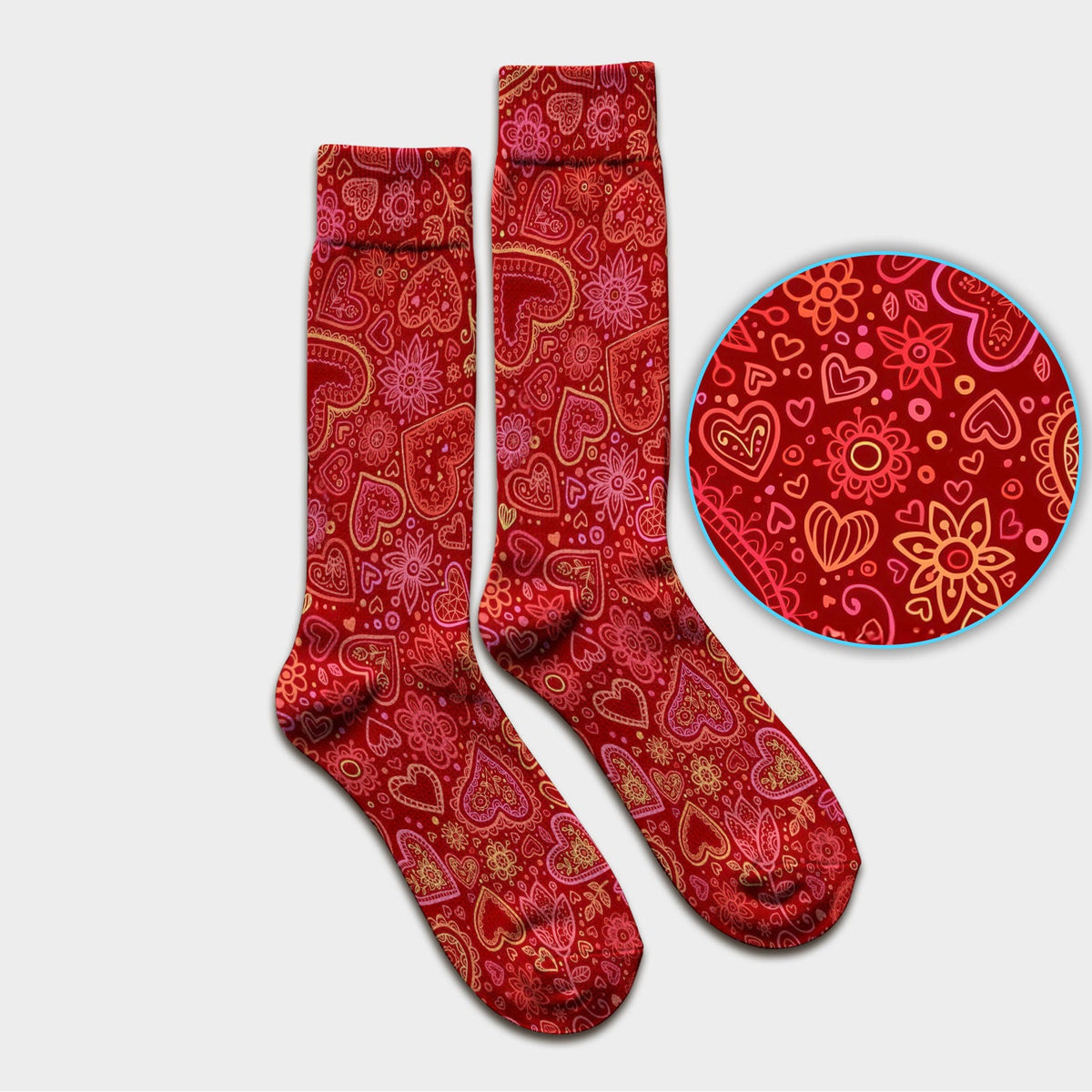 Valentine Heart Nurse Socks