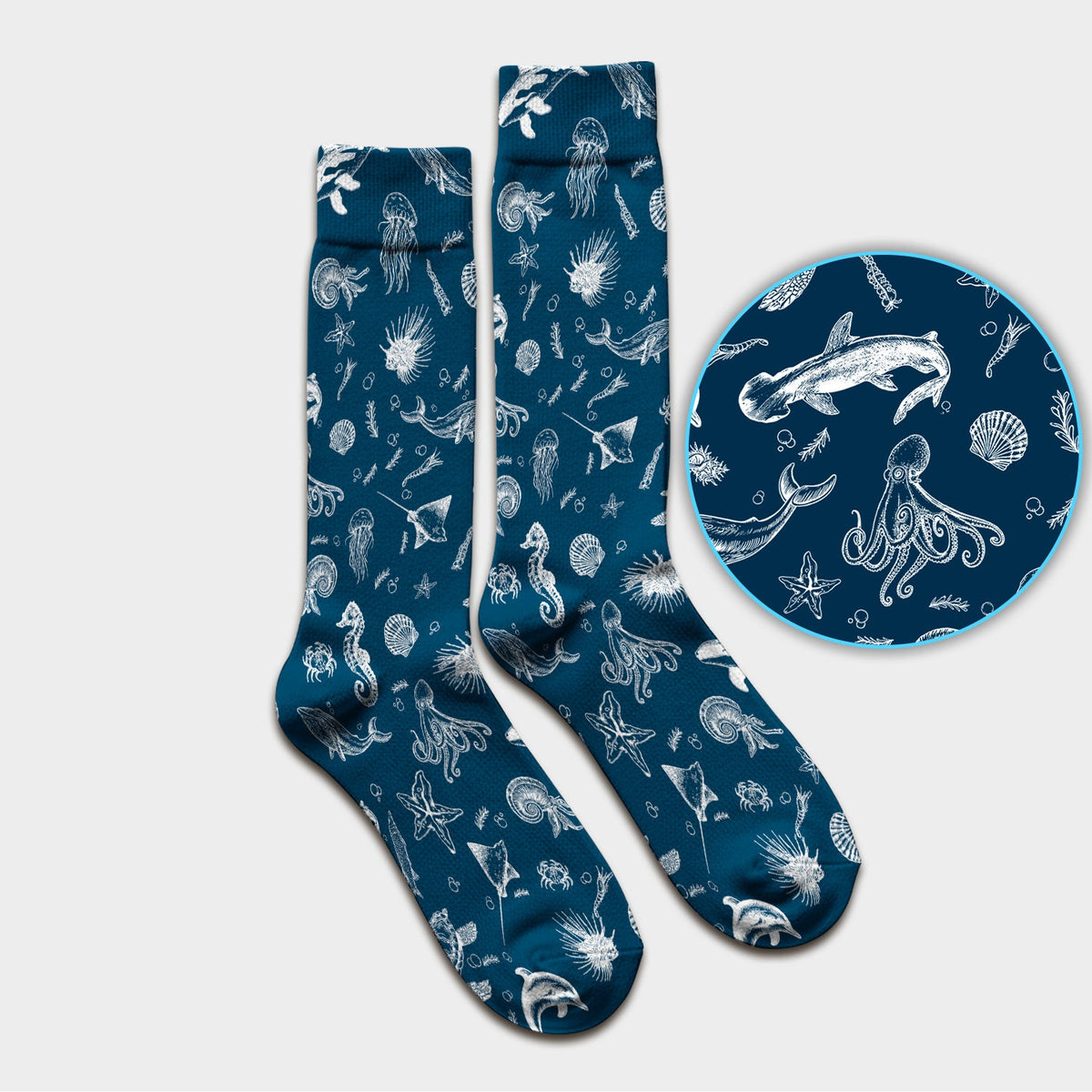 Marine Sea Life Nurse Socks