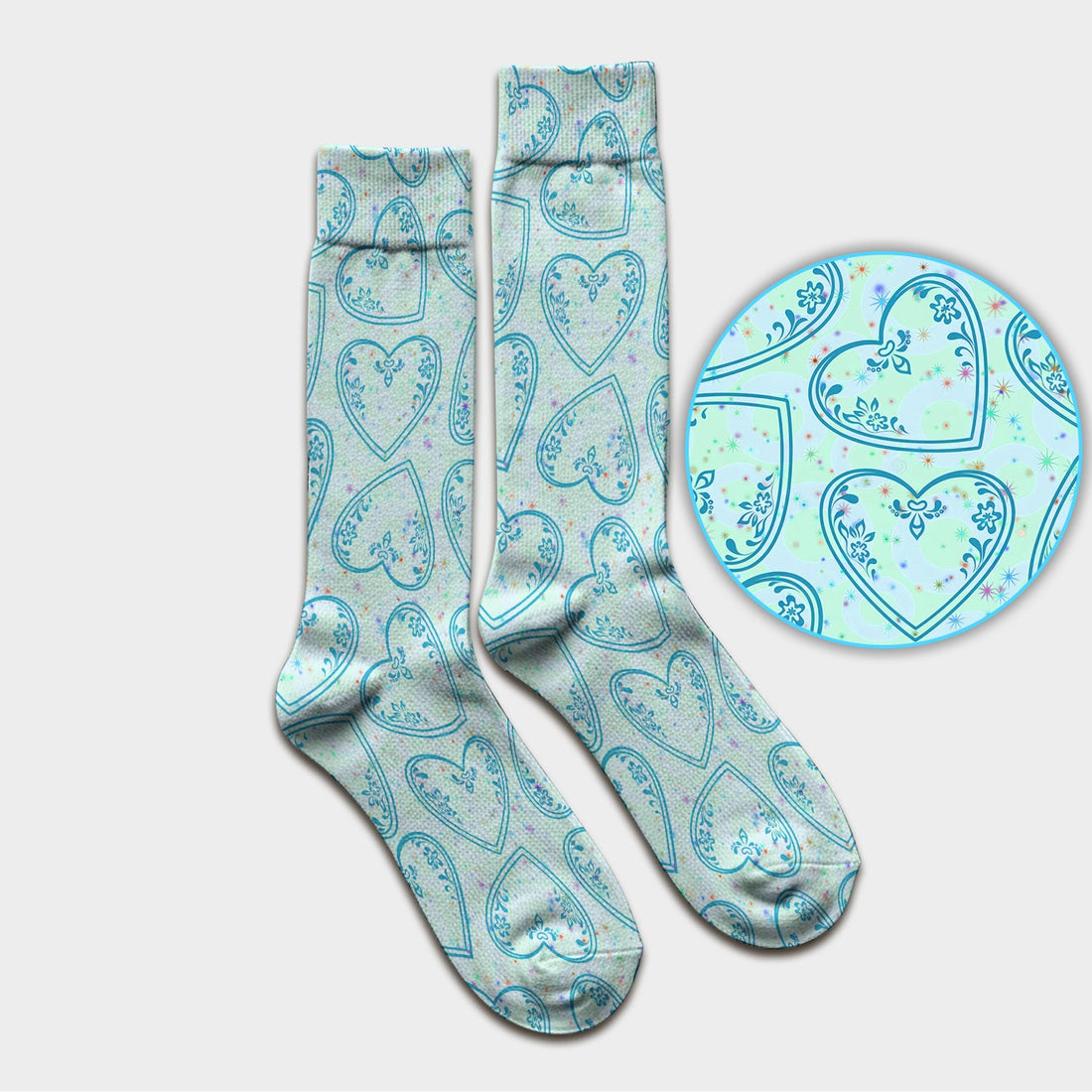 Valentine Hearts Nurse Socks