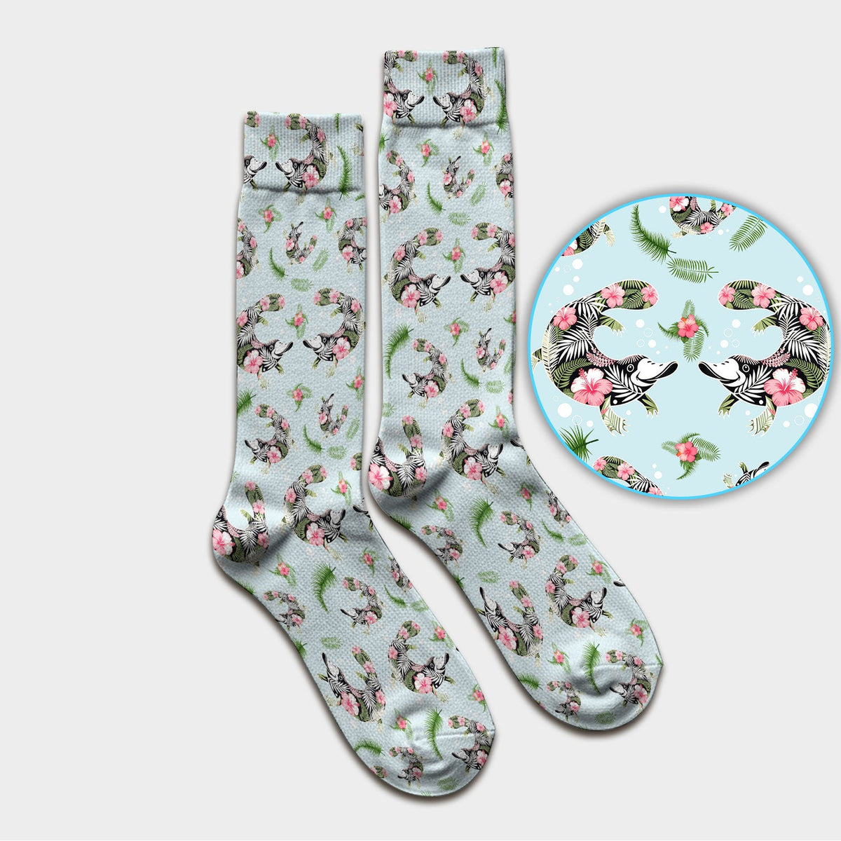 Platypus Tropical Floral Nurse Socks