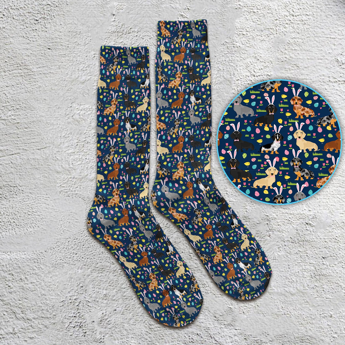 Dachshund Dog Nurse Socks - Easter Gift