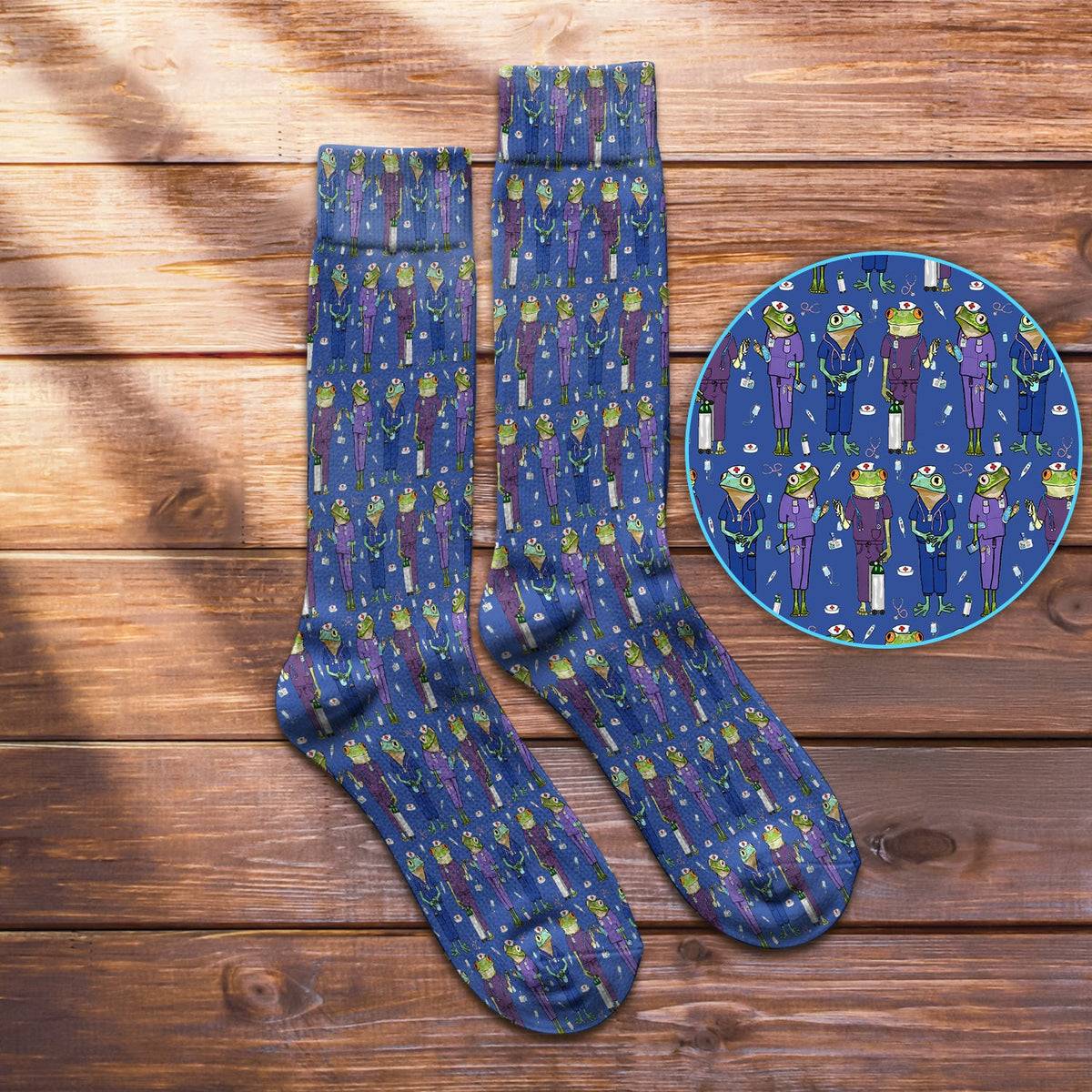 Frog Medical Crew Nurse Socks