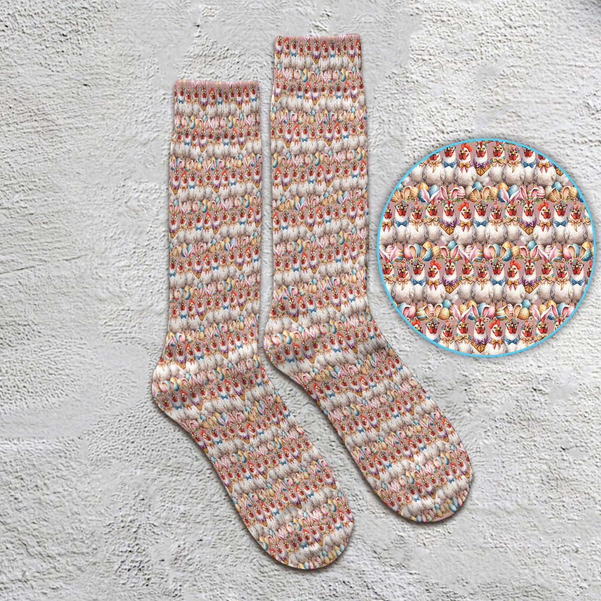 Bunny Chicken Nurse Socks - Easter Gift