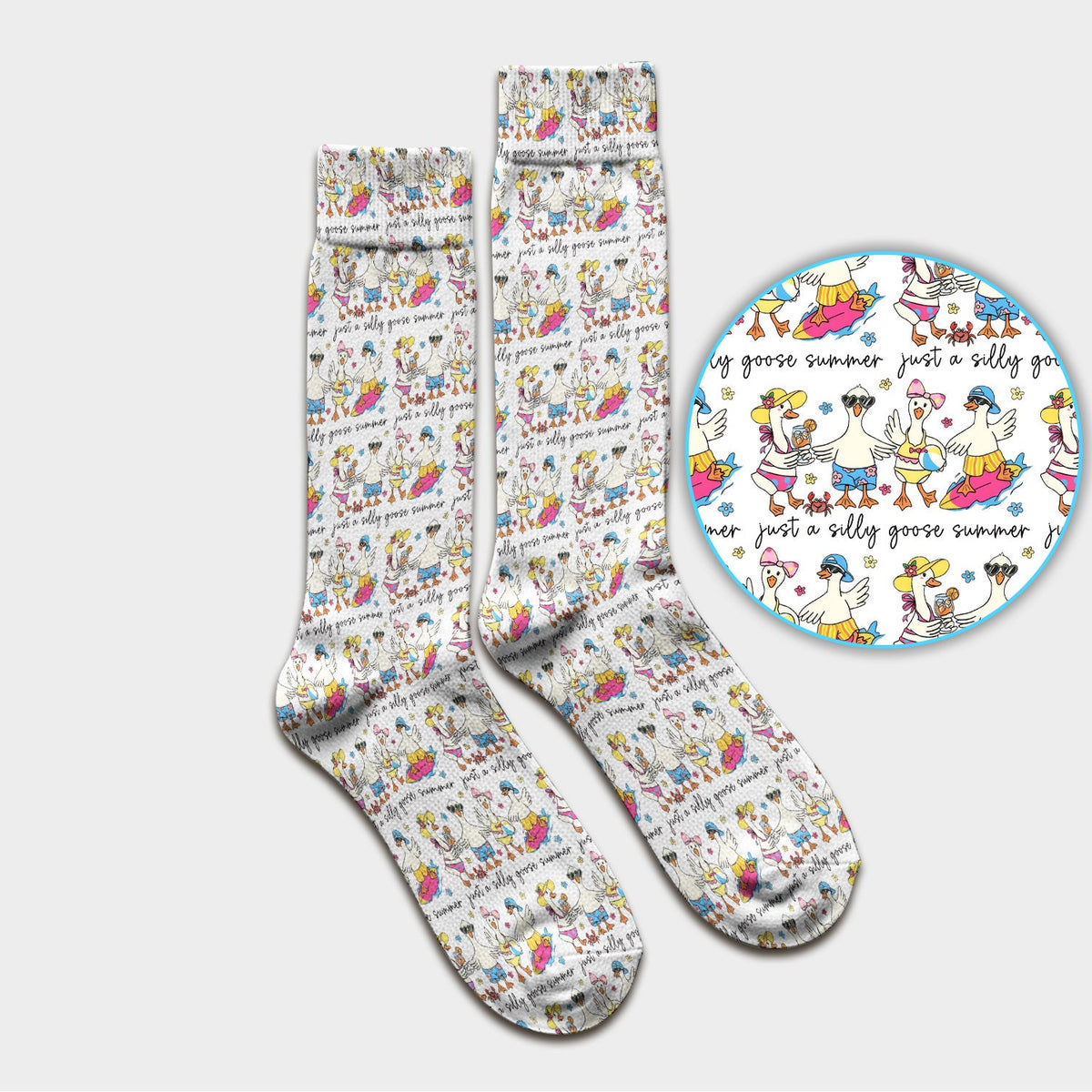 Goose Summer Beach Nurse Socks