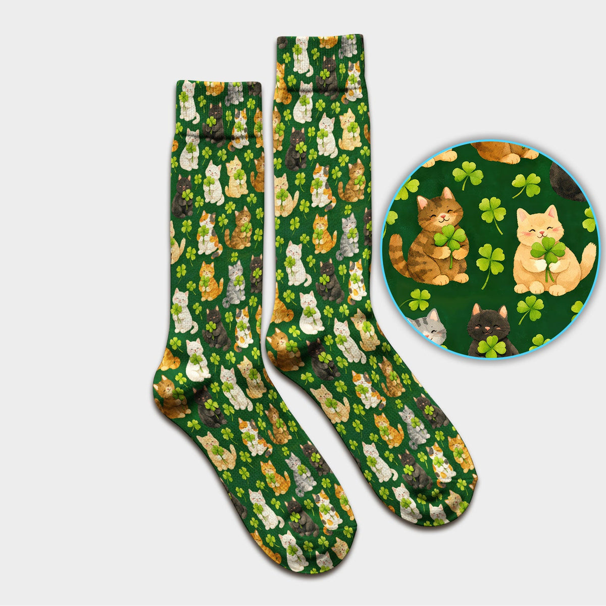 Black Cat Nurse Socks - St Patricks Day Gift