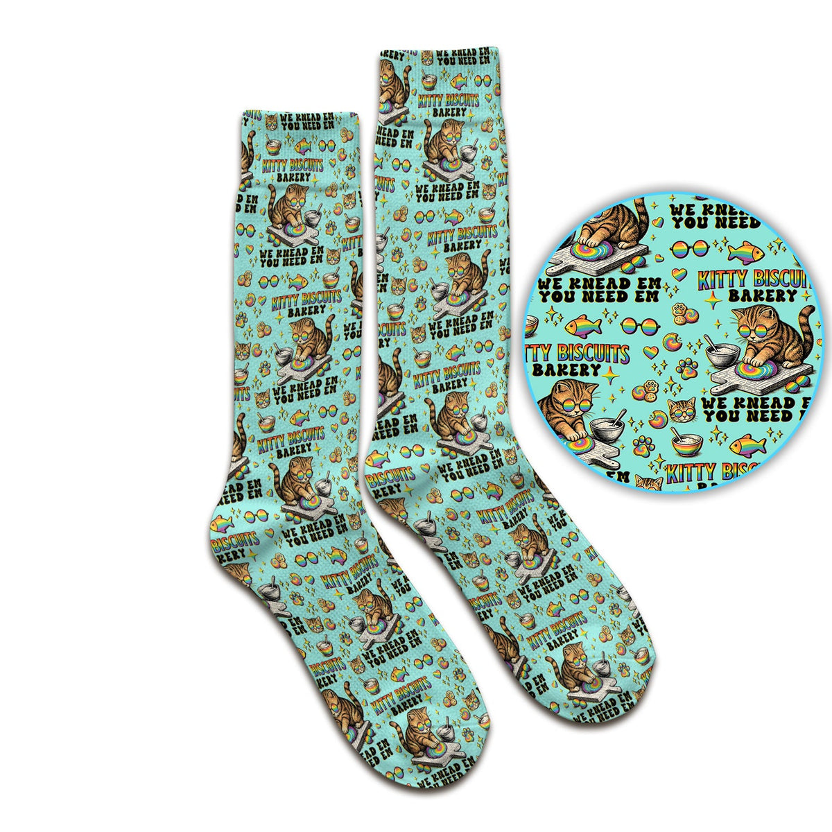 Pride Nurse Cat Baking Socks
