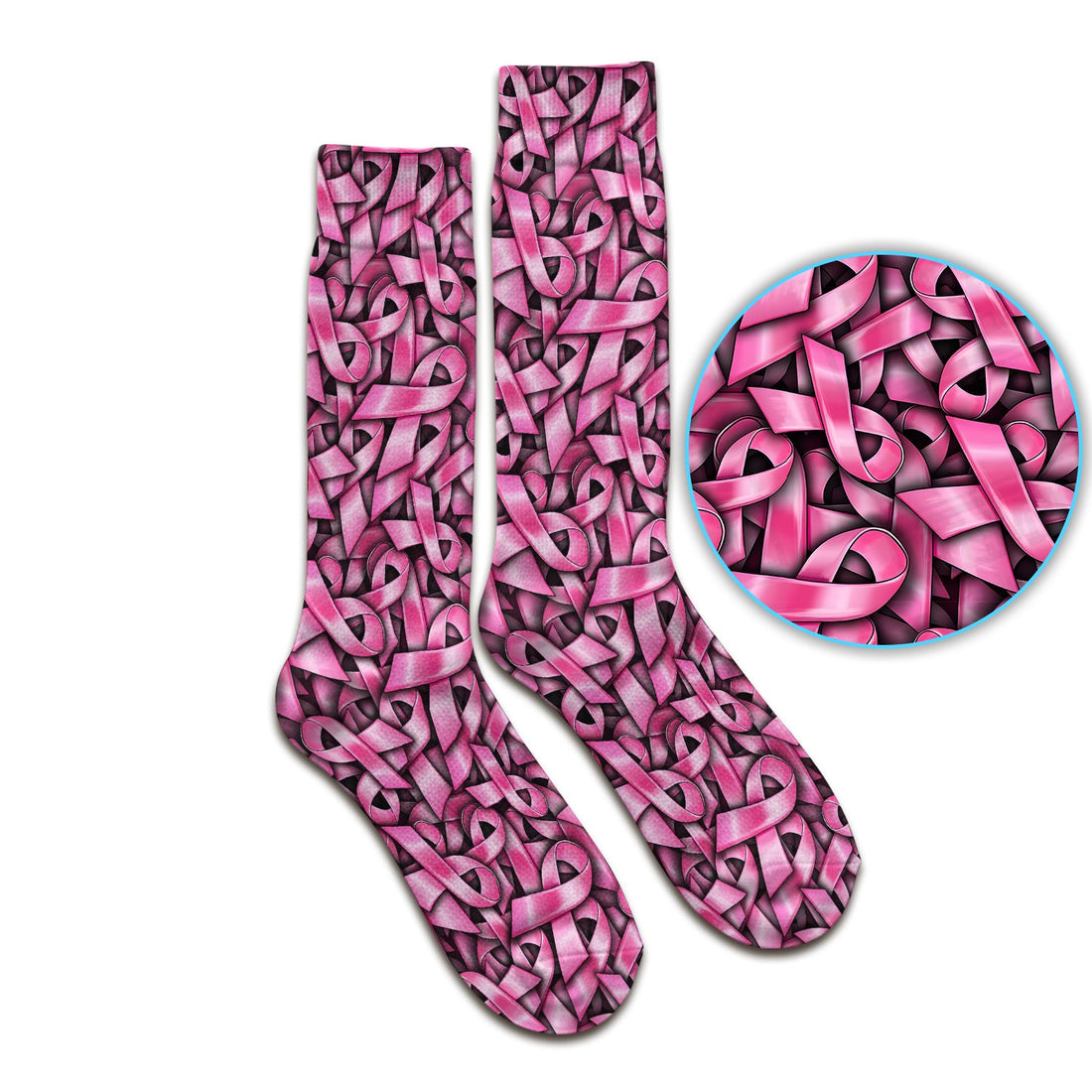 Breast Cancer Ribbon Oncology Nurse Socks