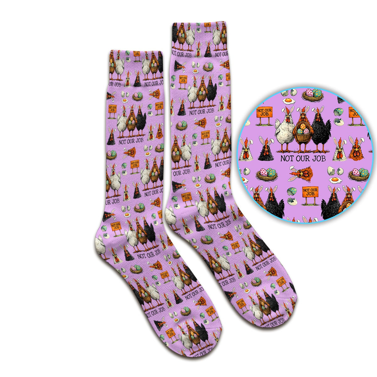 Chicken Humor Nurse Socks - Easter Gift