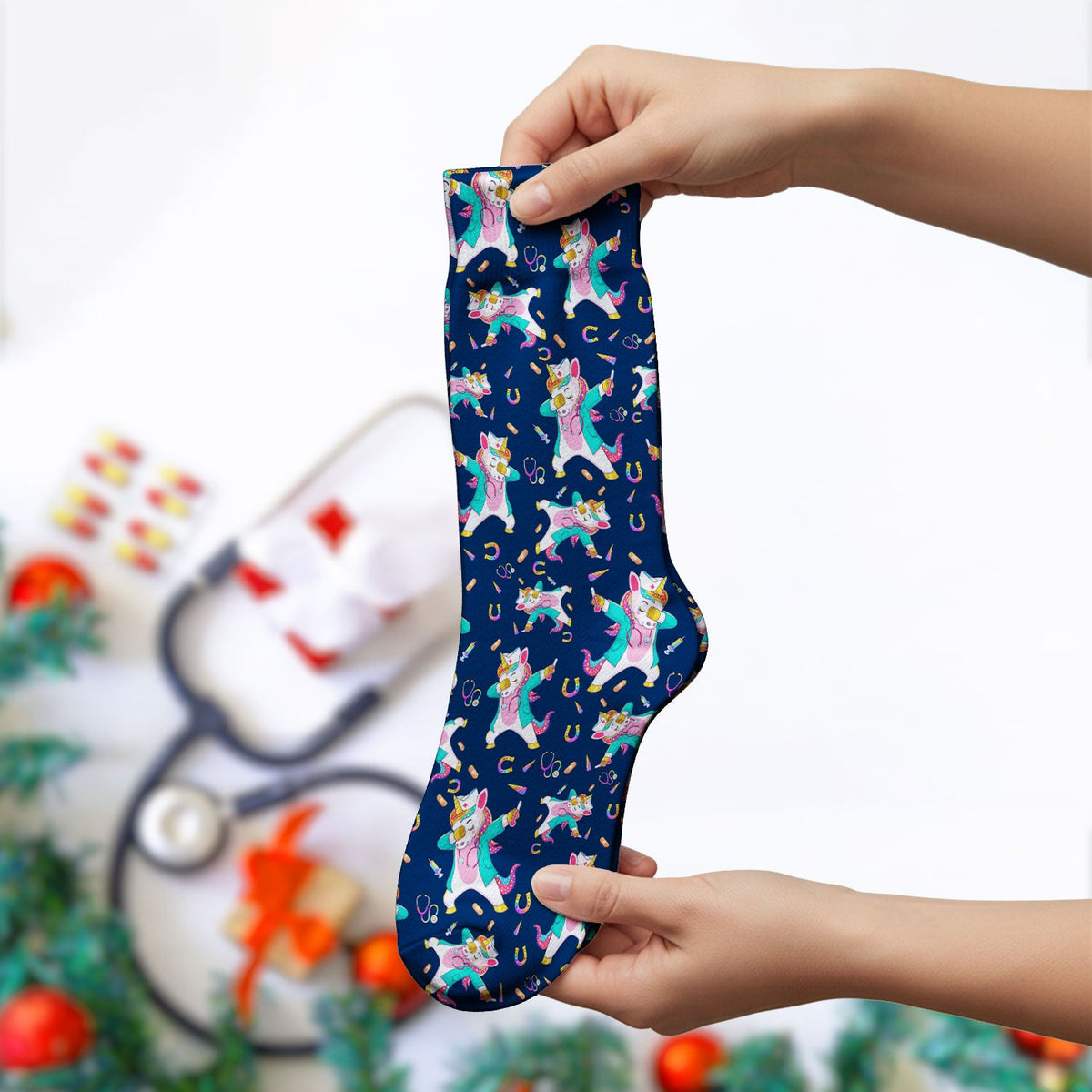Unicorn Dance Nurse Socks