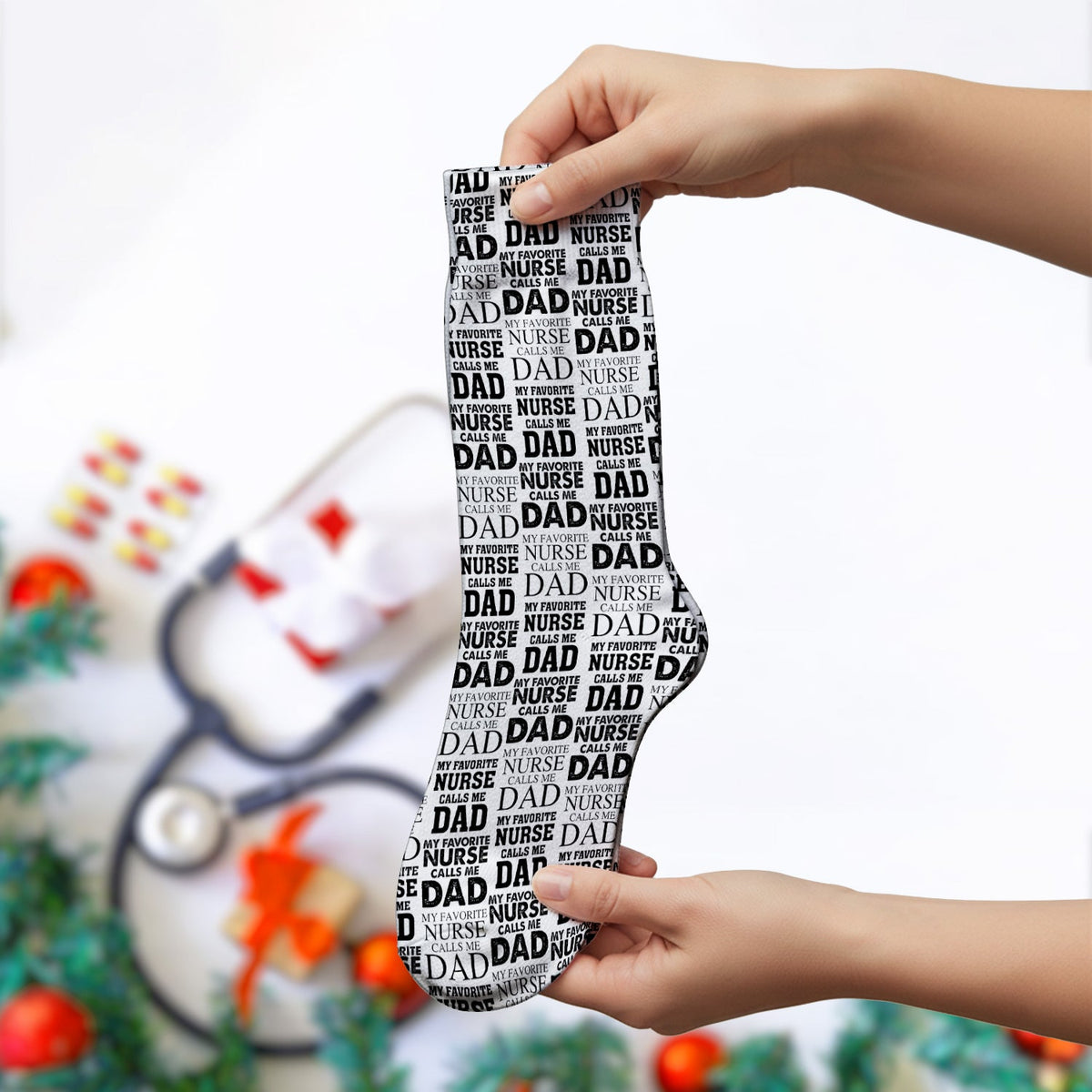 Favorite Nurse Calls Dad Socks