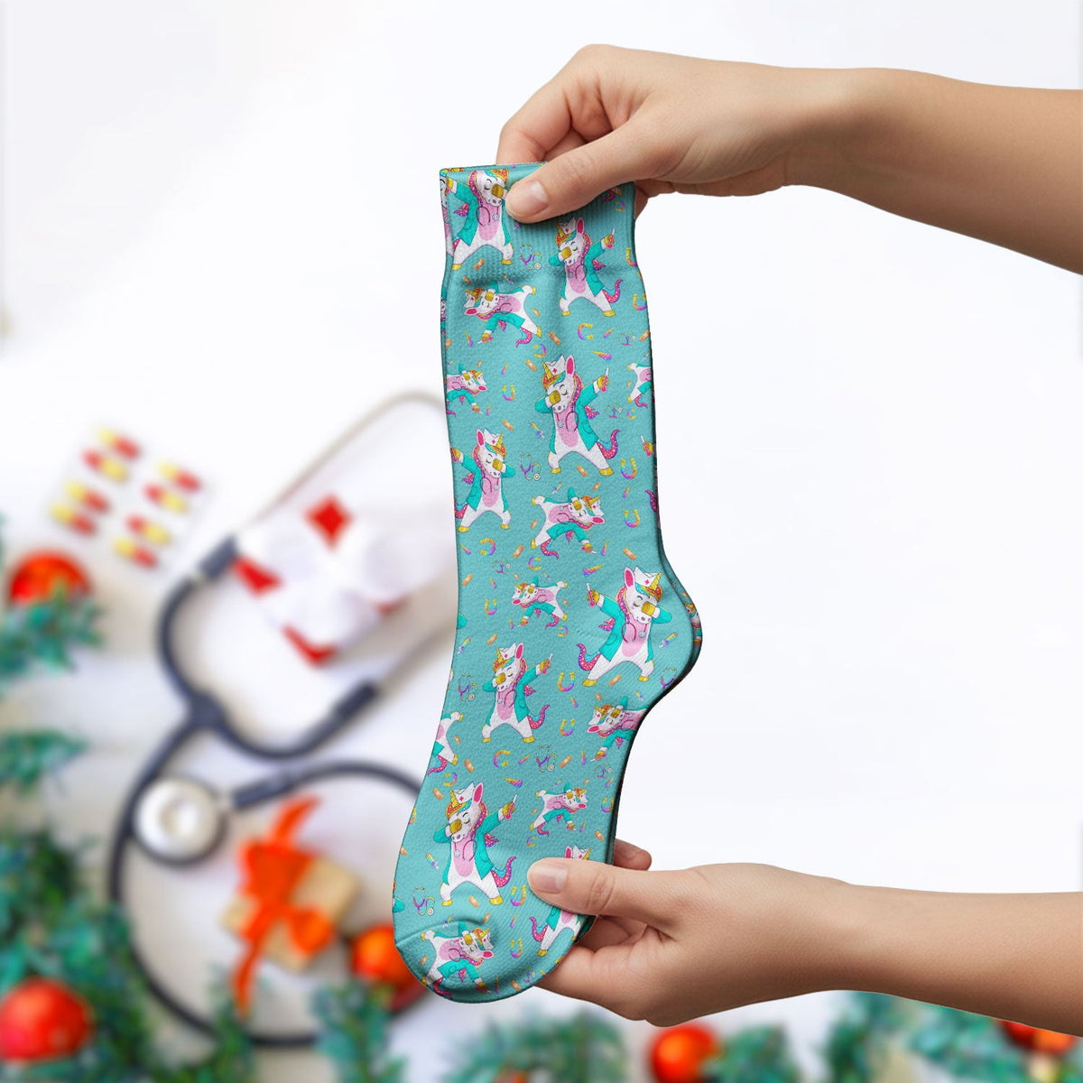 Unicorn Dance Nurse Socks