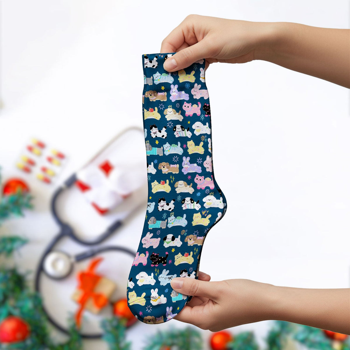 Kawaii Animal Nurse Socks