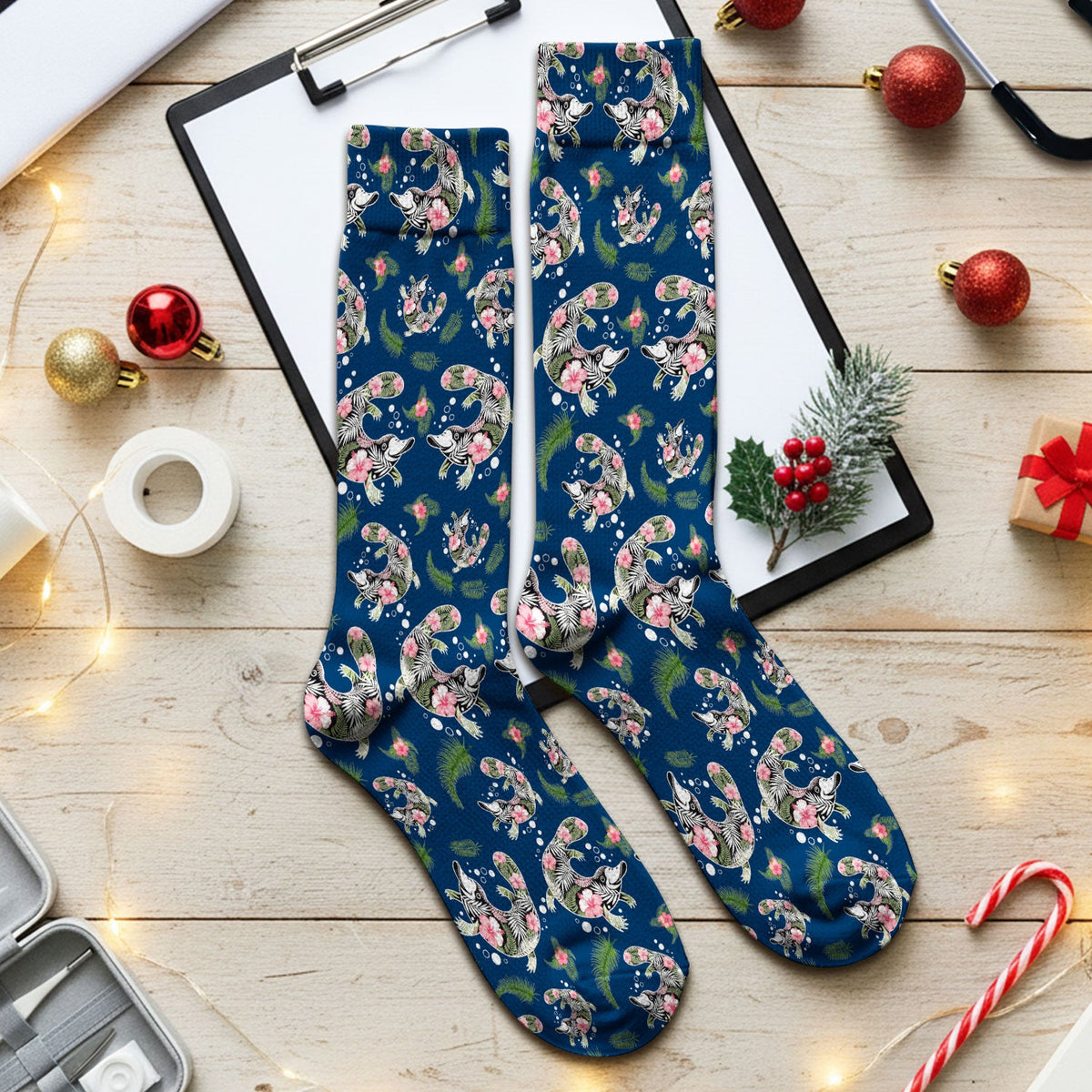 Platypus Tropical Floral Nurse Socks