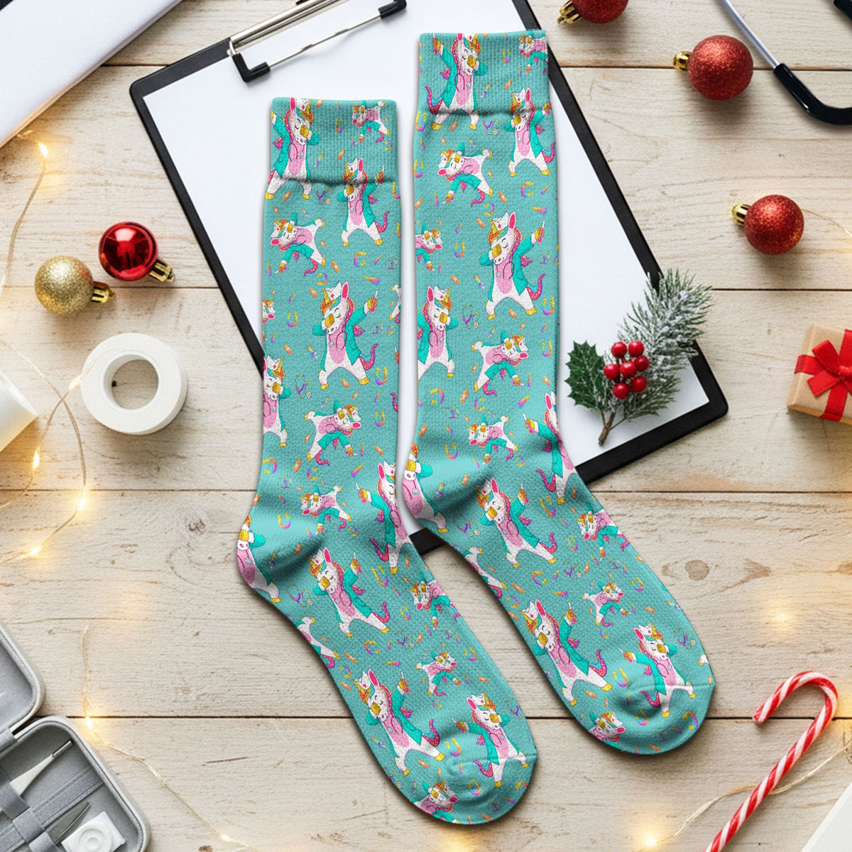 Unicorn Dance Nurse Socks