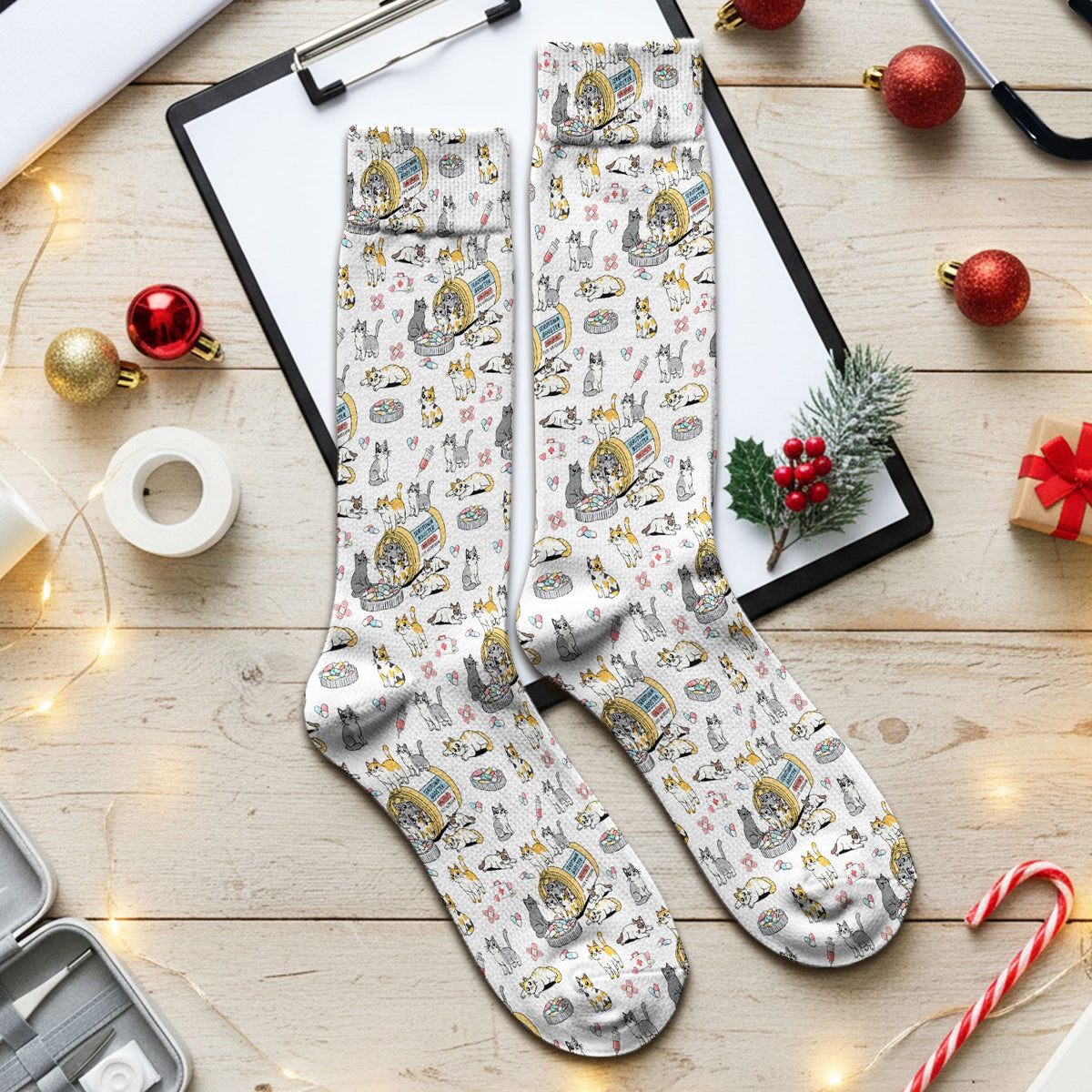 Cat Serotonin Booster Nurse Socks