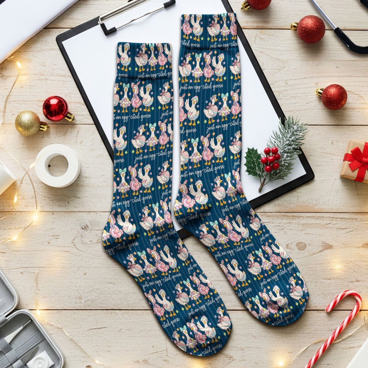 Easter Goose Egg Nurse Socks
