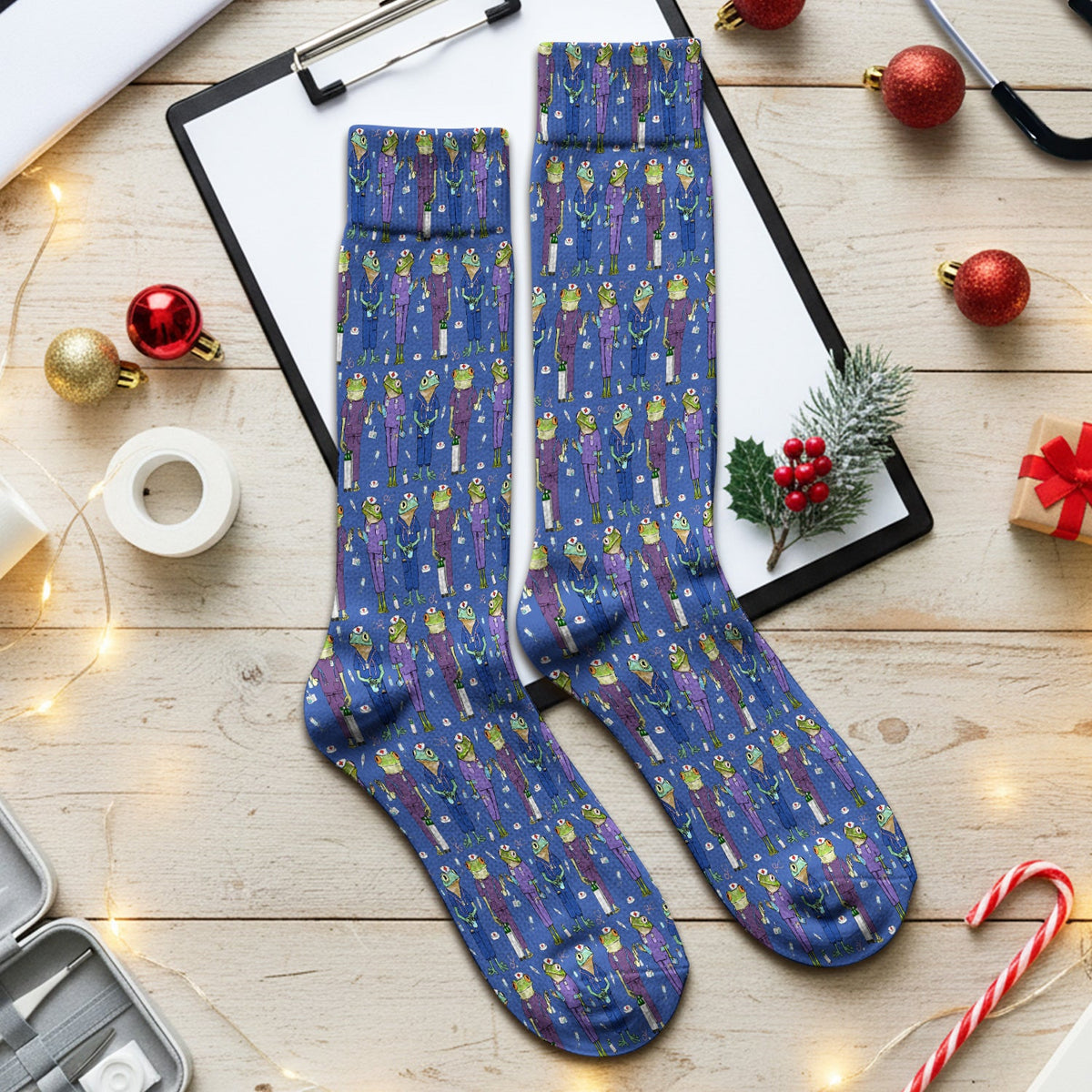 Frog Medical Crew Nurse Socks