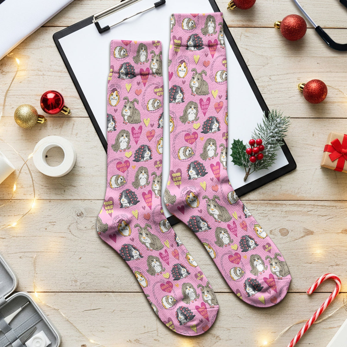 Guinea Pig Heart Nurse Socks