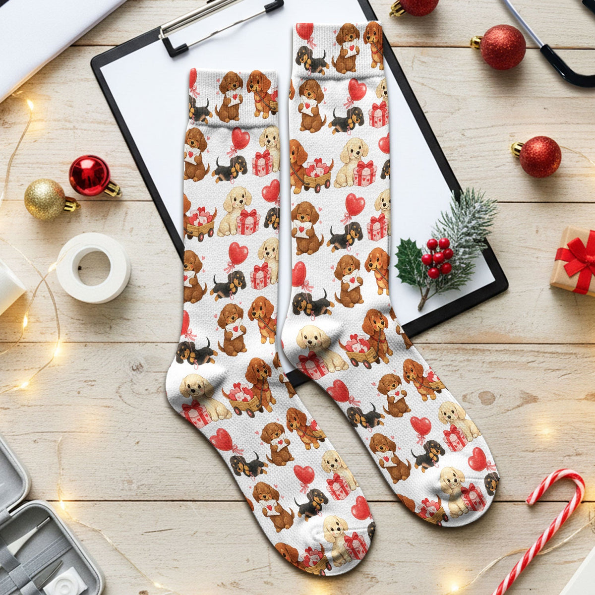 Wiener Dog Nurse Socks