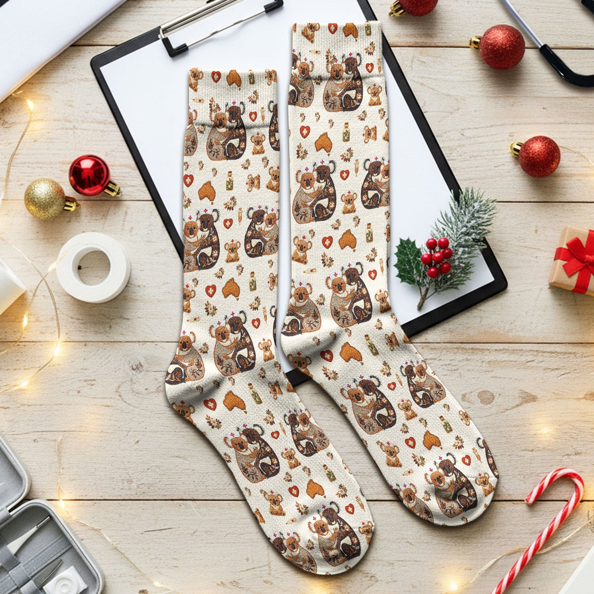 Koala Nurse Socks - Valentines Day Gift