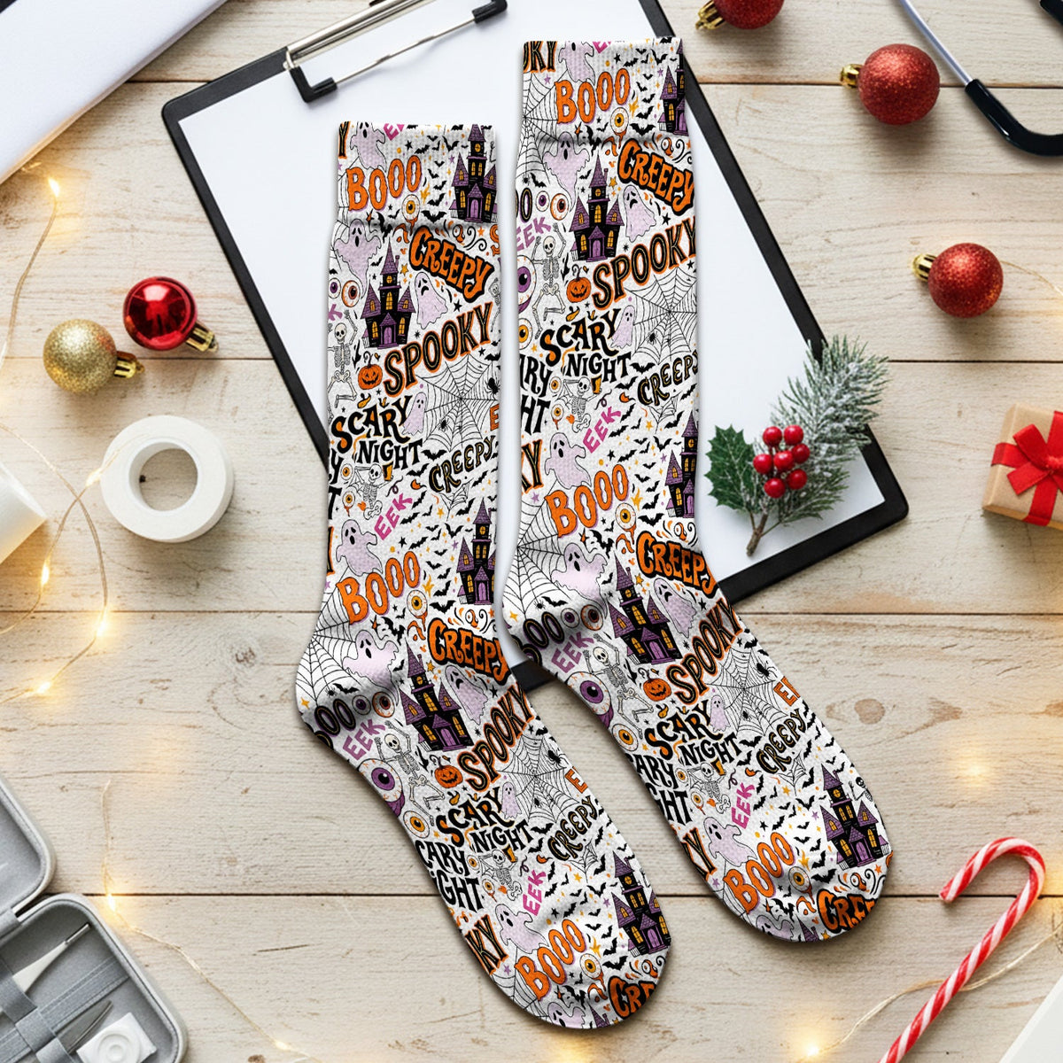 Haunted House Nurse Socks