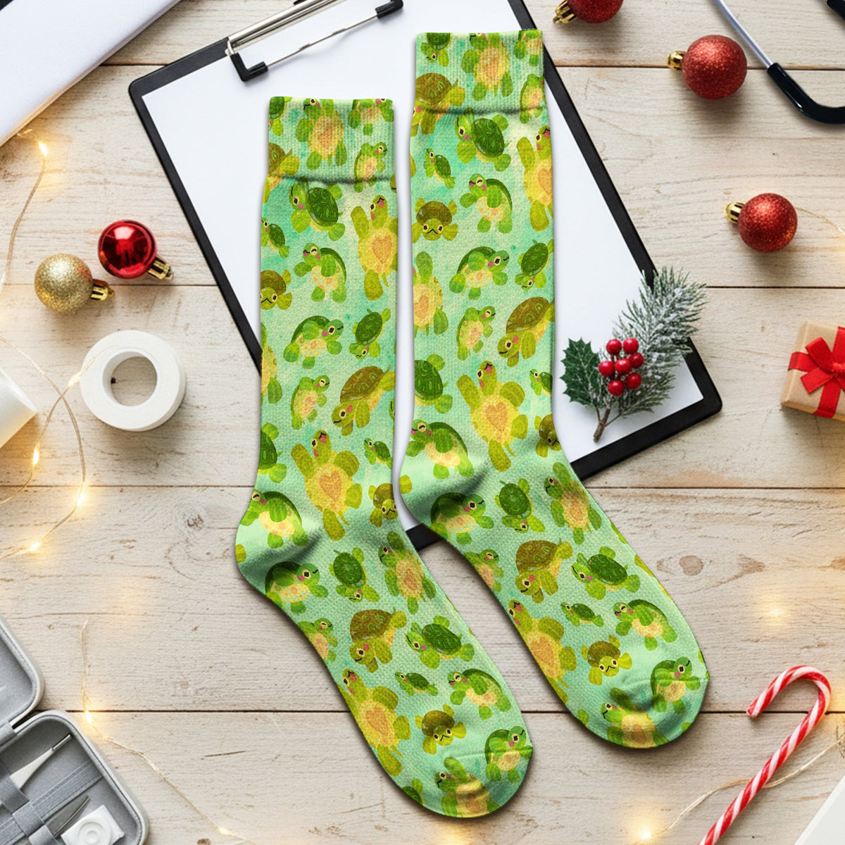 Green Sea Turtle Nurse Socks