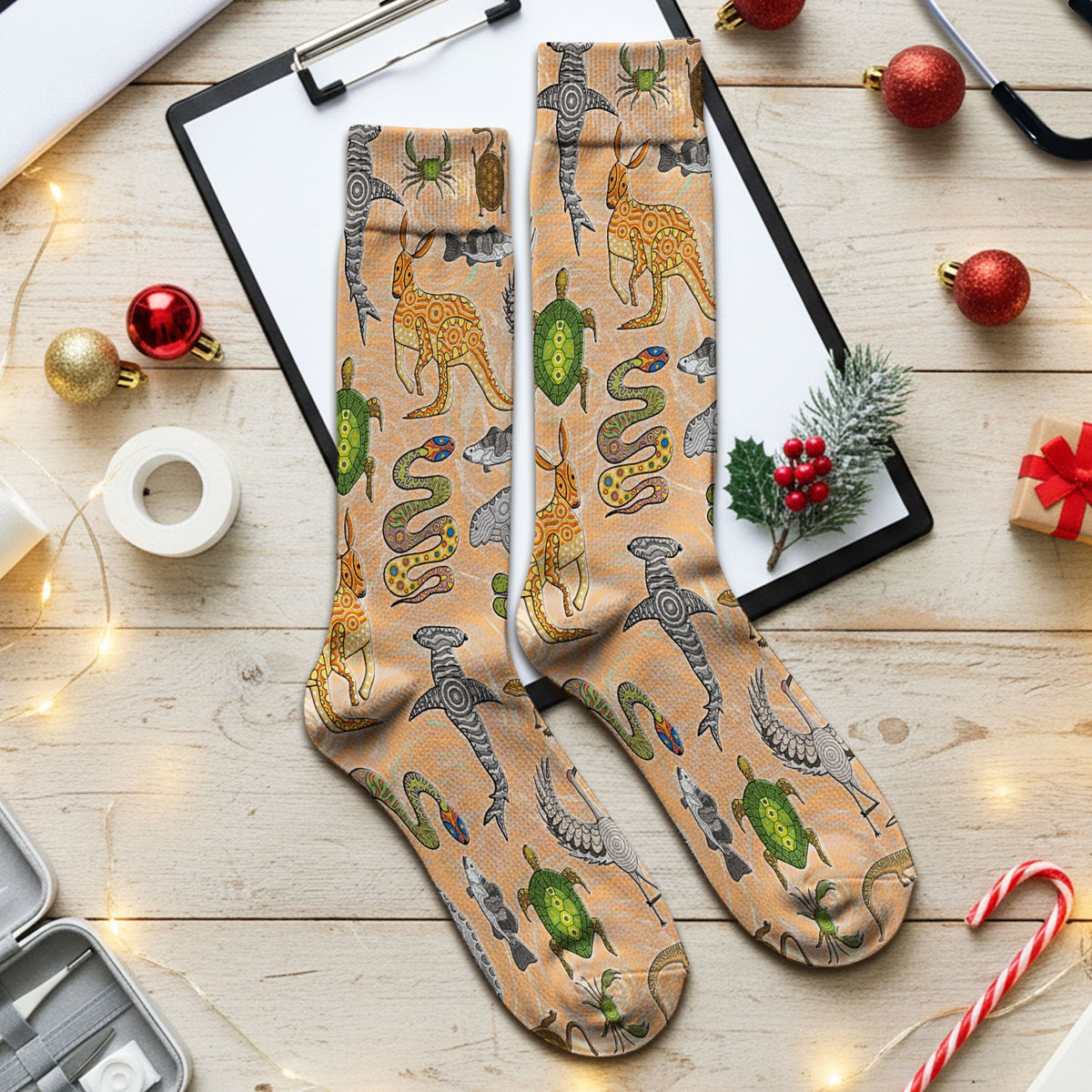 Crocodile Turtle Snake Nurse Socks