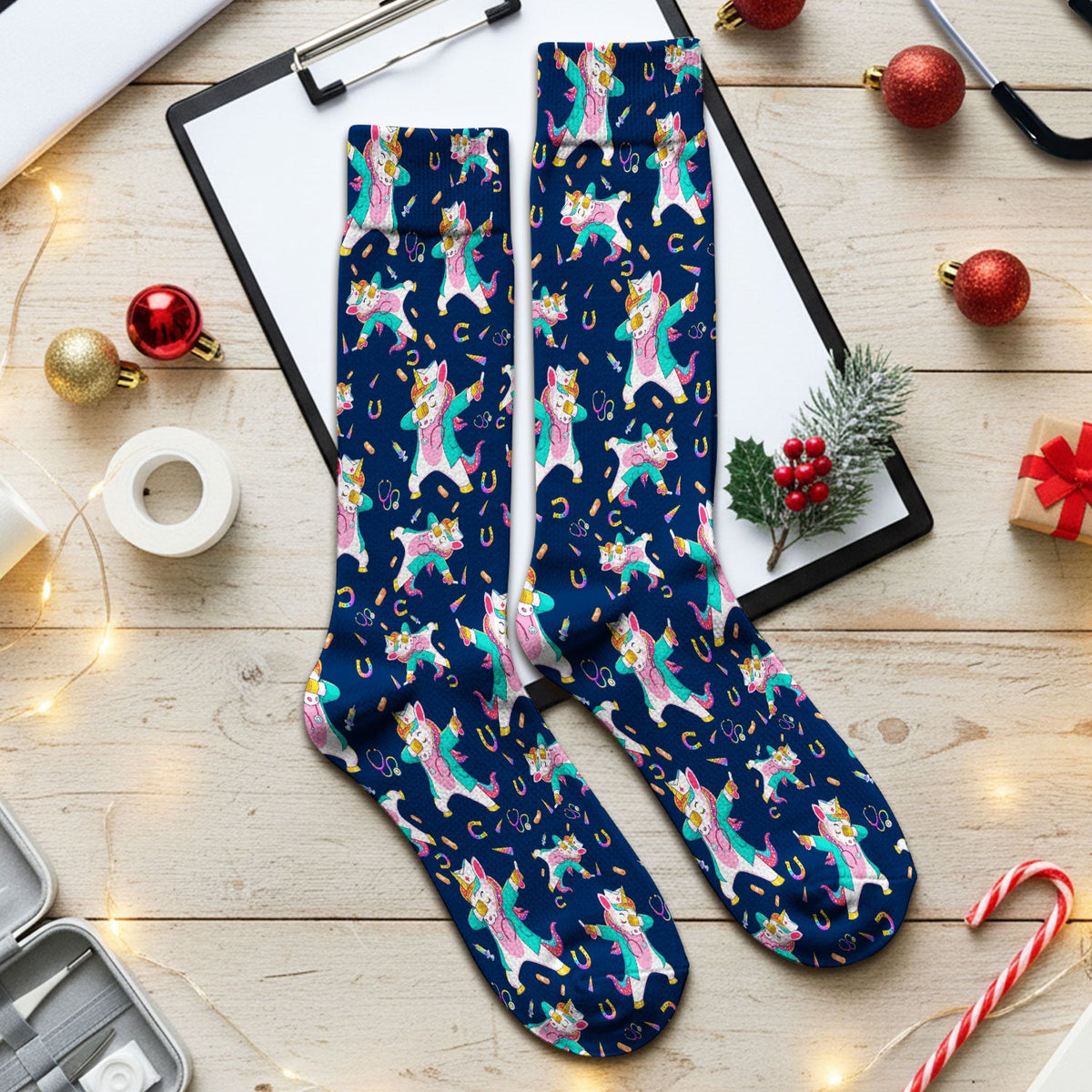 Unicorn Dance Nurse Socks