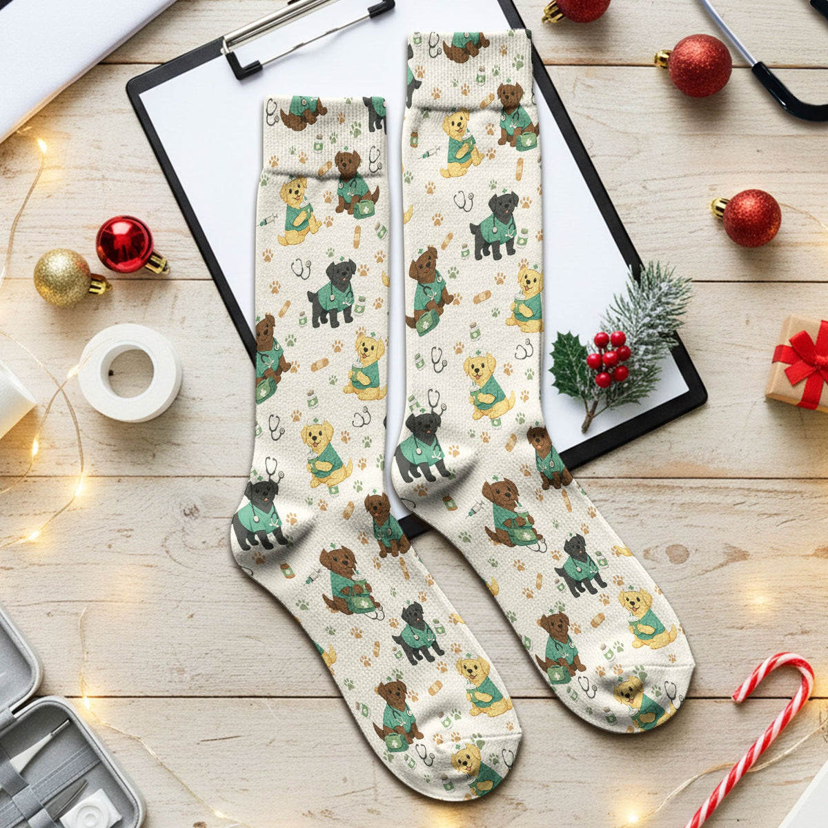 Labrador Retriever Nurse Socks