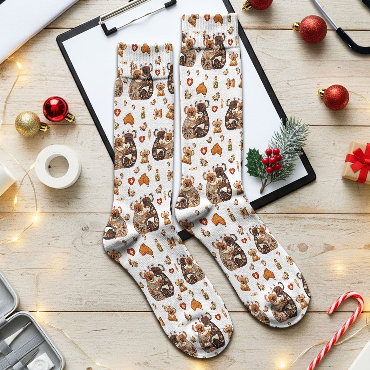 Koala Nurse Socks - Valentines Day Gift