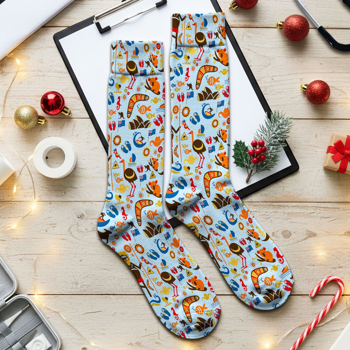 Indigenous Inspired Icon Nurse Socks