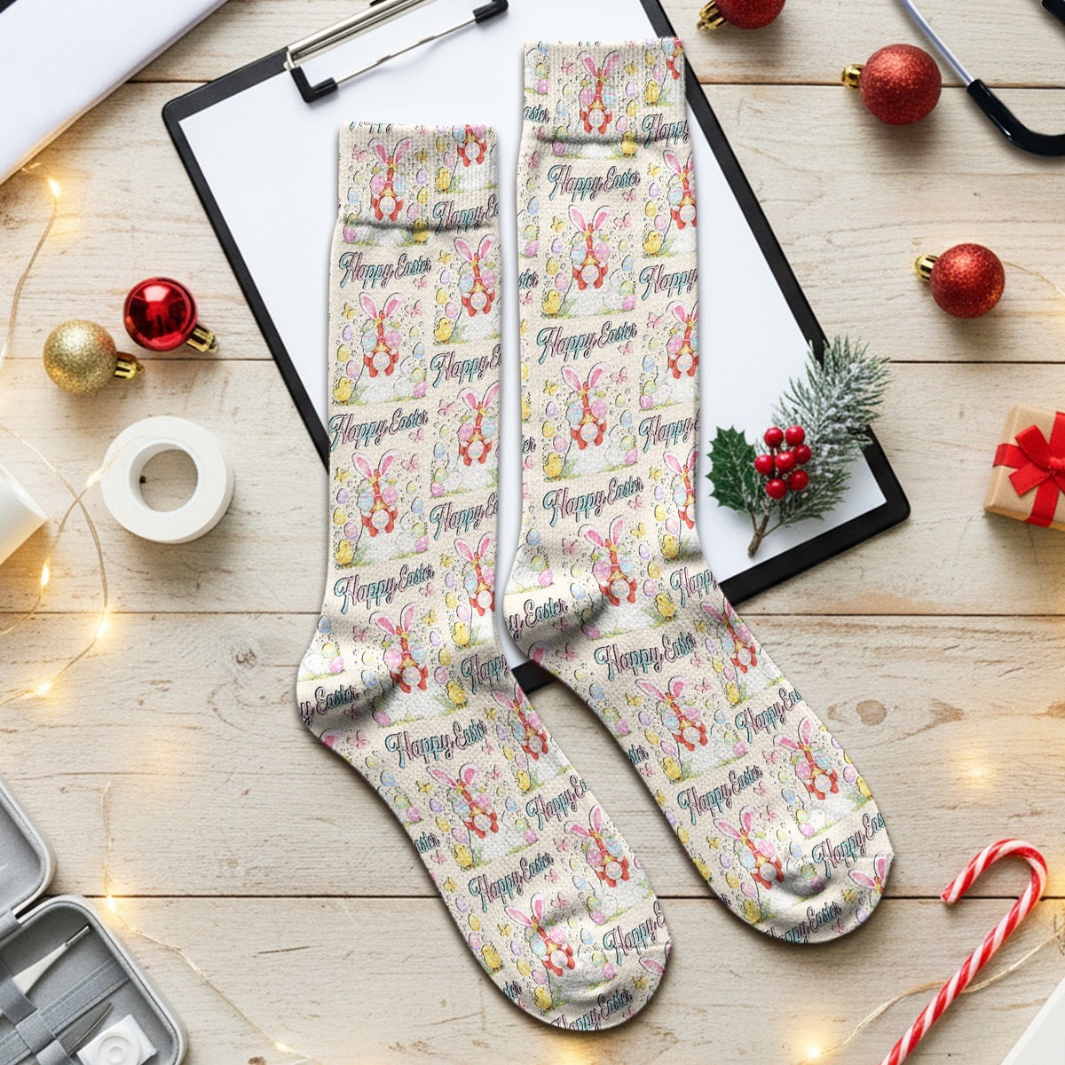 Bunny Eggs Nurse Socks - Easter Gift