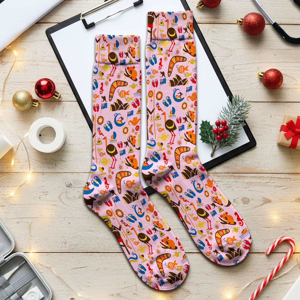 Indigenous Inspired Icon Nurse Socks
