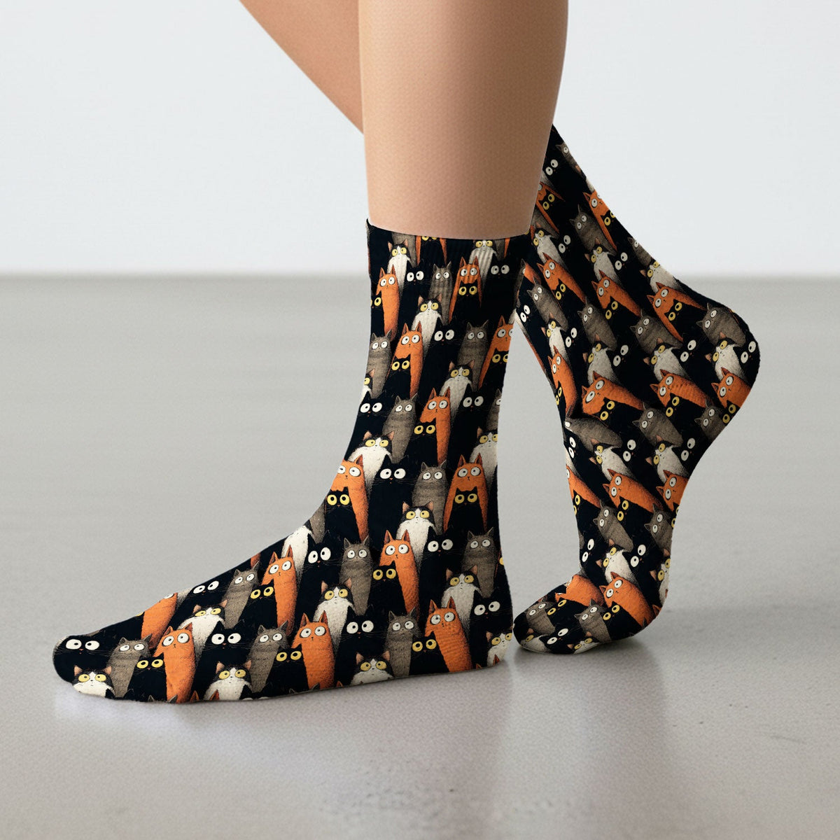 Black Cat Lover Nurse Socks