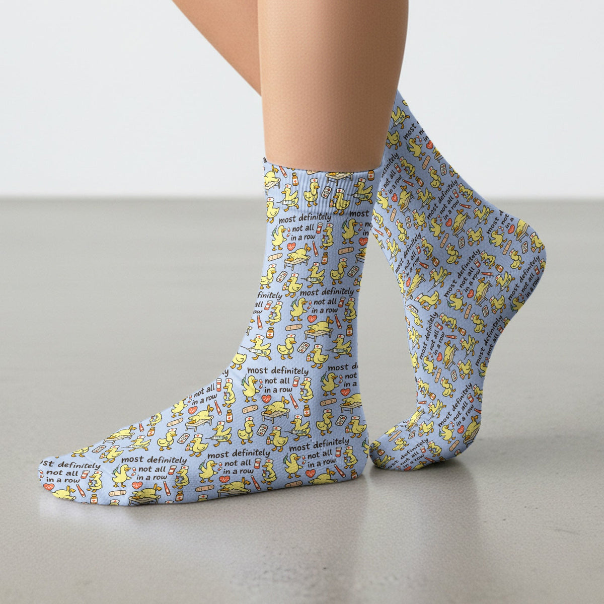 Duck Medical Humor Nurse Socks