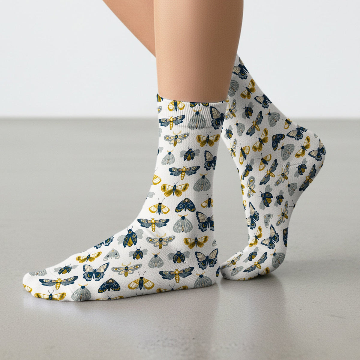 Butterfly Moth Insect Nurse Socks