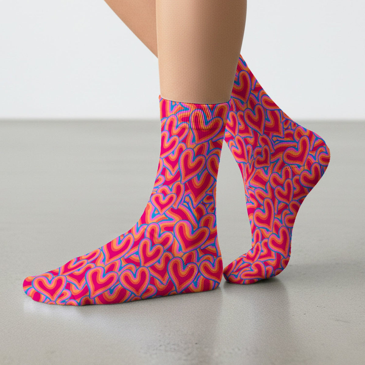Valentine Heart Nurse Socks