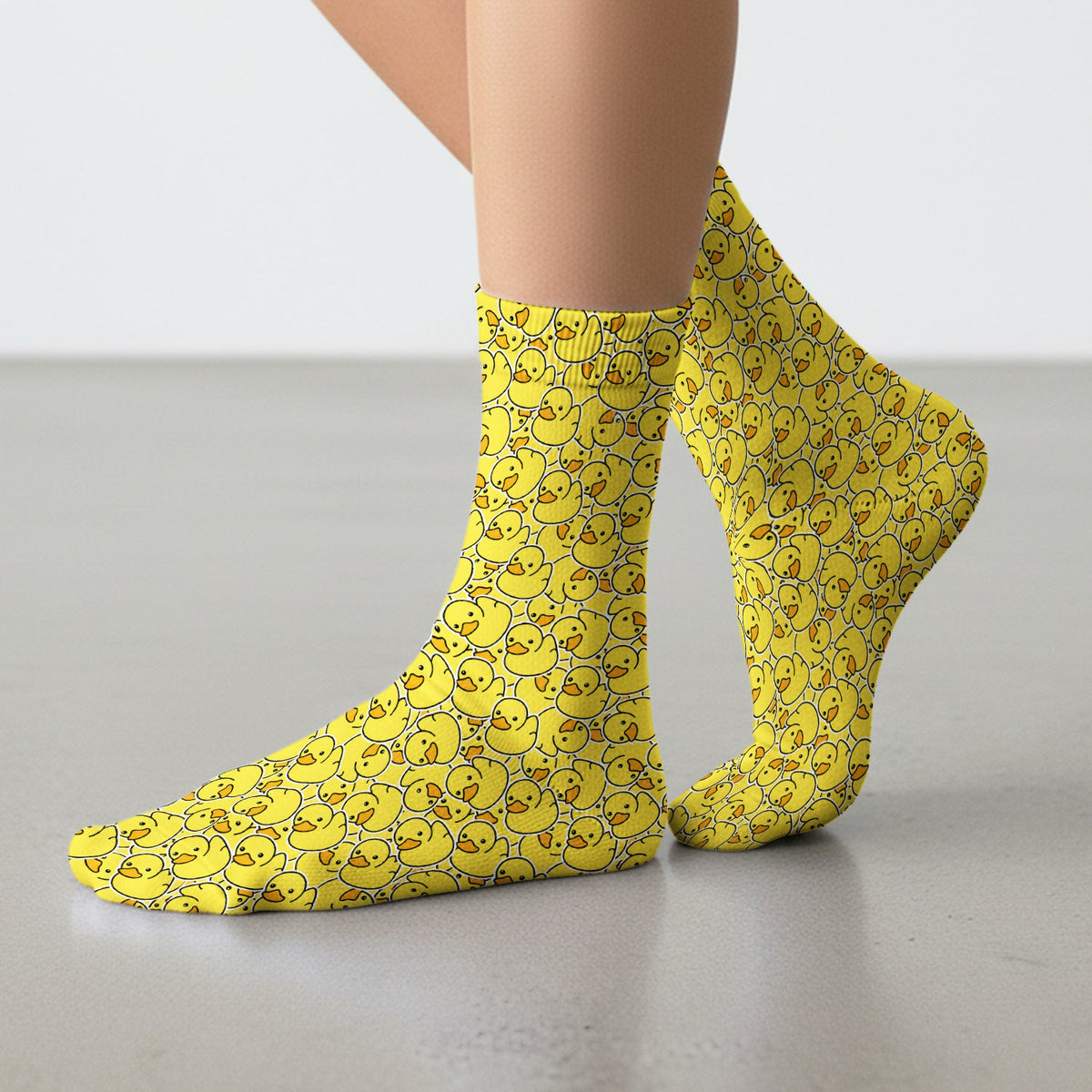 Yellow Rubber Duck Nurse Socks