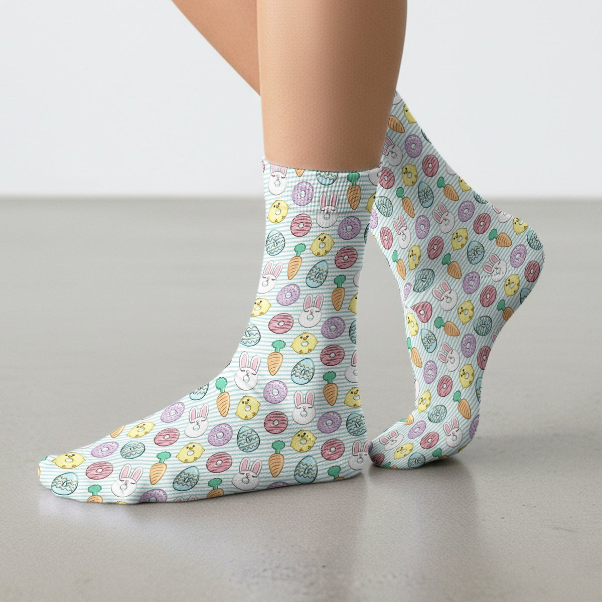 Chick Bunny Nurse Socks - Easter Gift