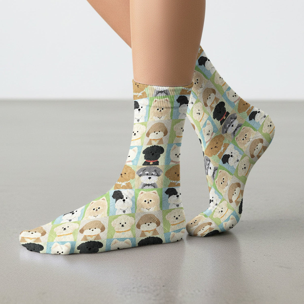 Adorable Different Dog Breeds Nurse Socks
