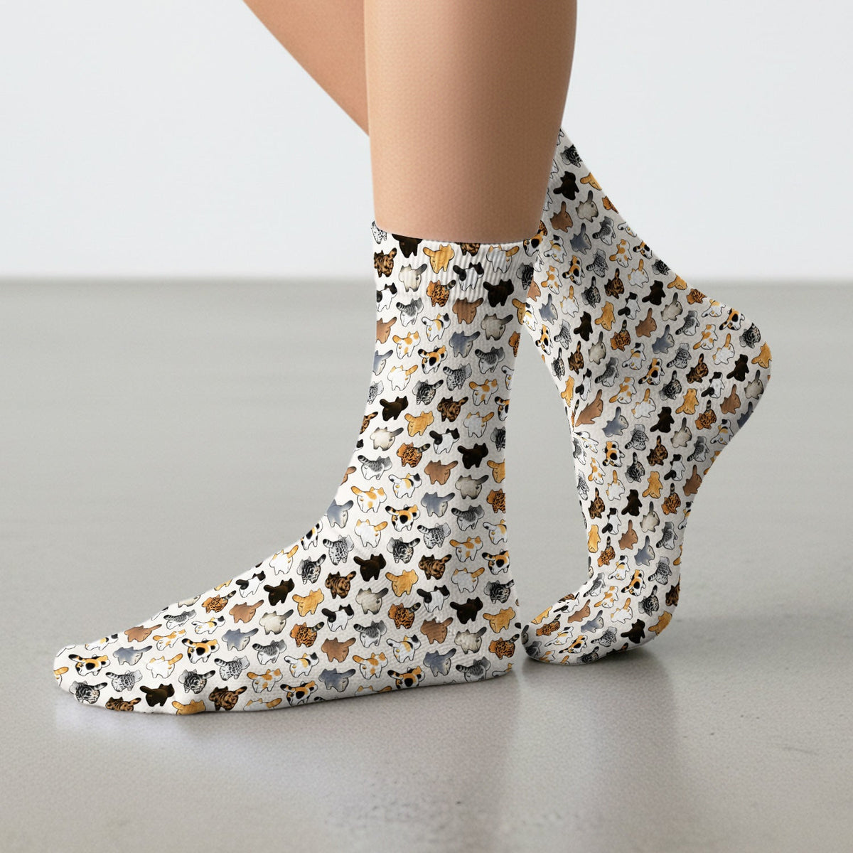 Cat Butt Nurse Socks