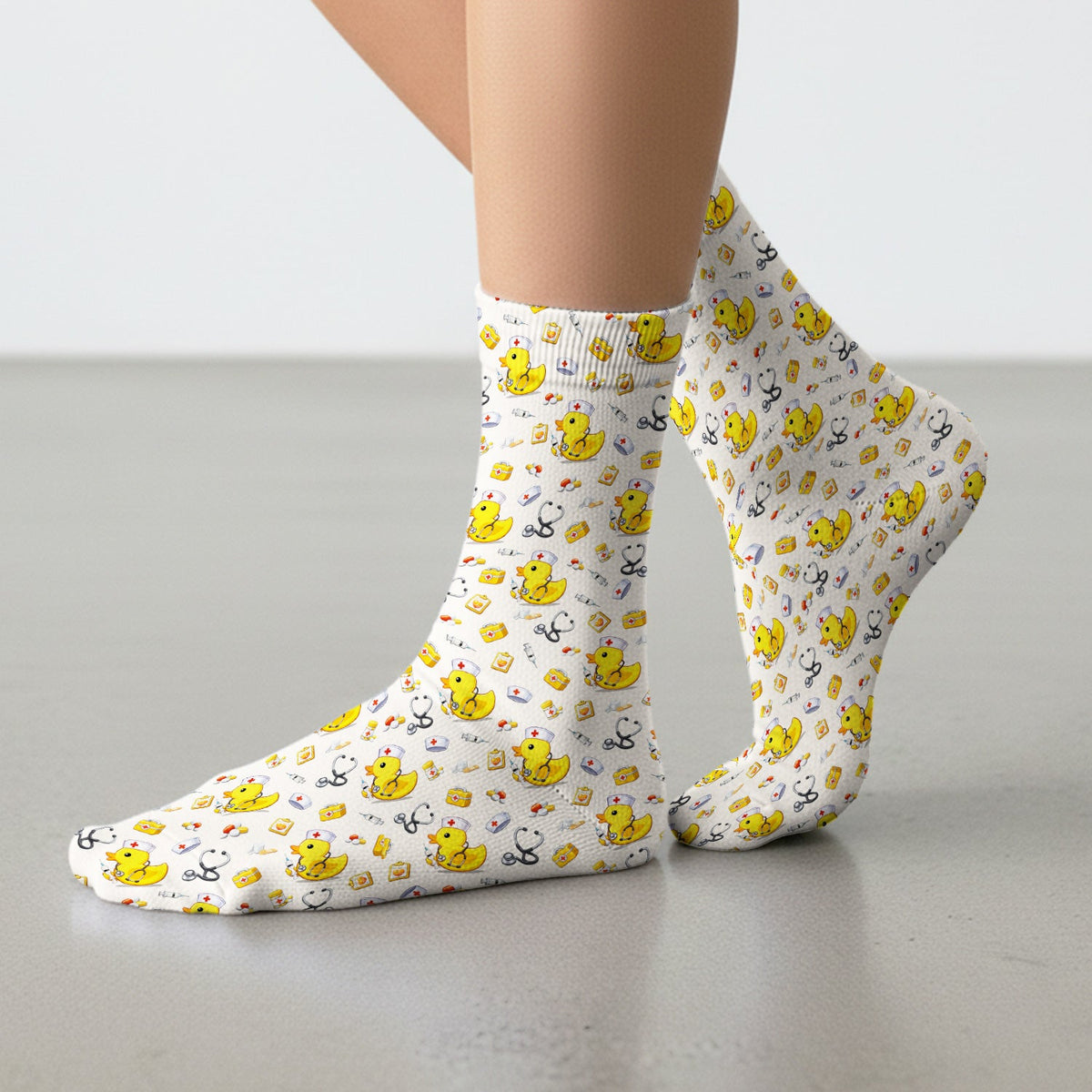 Medical Duck Nurse Socks
