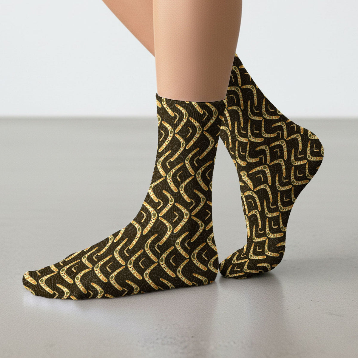Aboriginal Boomerang Nurse Socks