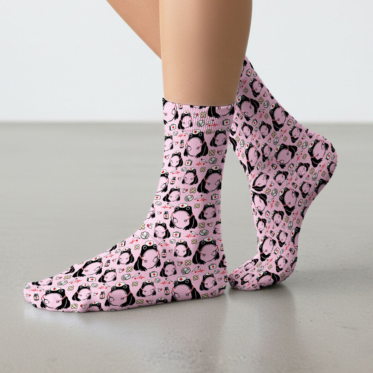 Frog Medical Nurse Socks