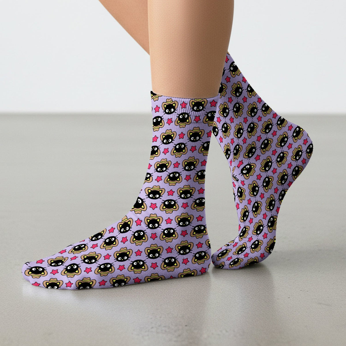 Cowboy Cat Nurse Socks